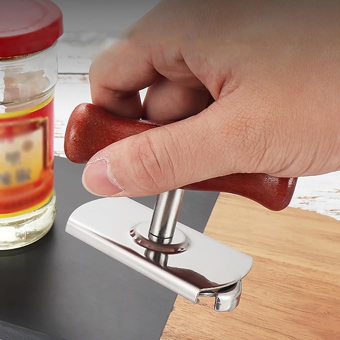 Jar Opener for Weak Hands,Jar Opener for Seniors with Arthritis,Easily Open the Jar with A Simple Twist,Good Gifts for Children and Women (Brown)