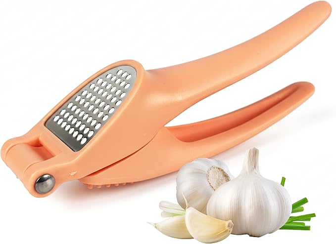 Garlic Press Crusher, Manual Garlic Mincer, Easy Squeeze Garlic Press Tool, Kitchen Garlic Crusher, Dishwasher Safe