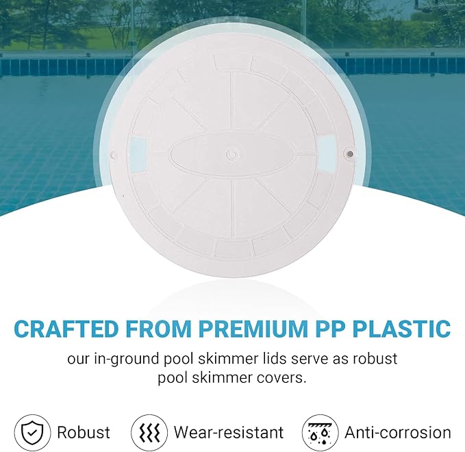 AR-PRO Exact Replacement SPX1070C Skimmer Cover (1-Pack) - 9 7/8" Heavy-Duty Pool Skimmer Lid Cover Compatible with Hayward SP1070, SP1071, and SP10712S Automatic Skimmer Models