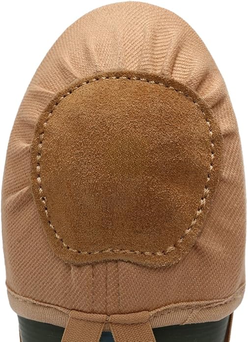 HROYL Women Half Sole Dance Shoes Turners Ballet Shoes Lyrical Dance Shoes