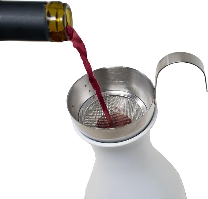 Norpro 242 Stainless Steel Funnel with Strainer, 3-Inch Mouth Diameter, As Shown