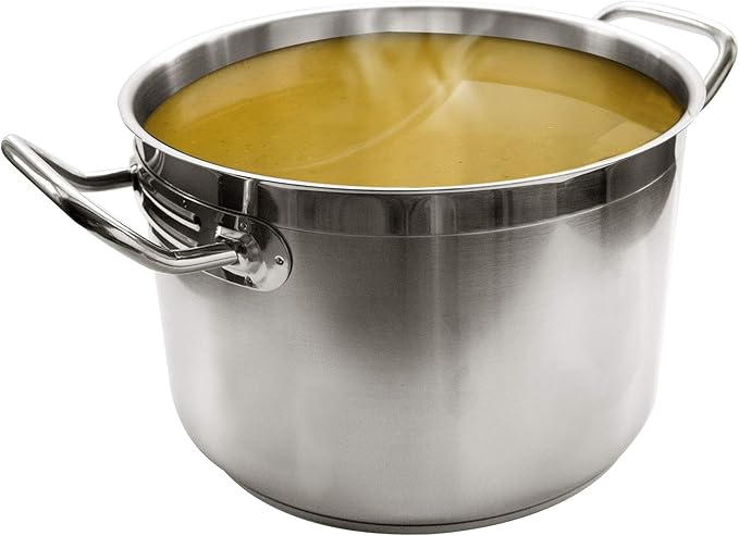 8 Qt Stainless Steel Stock Pot w/Cover