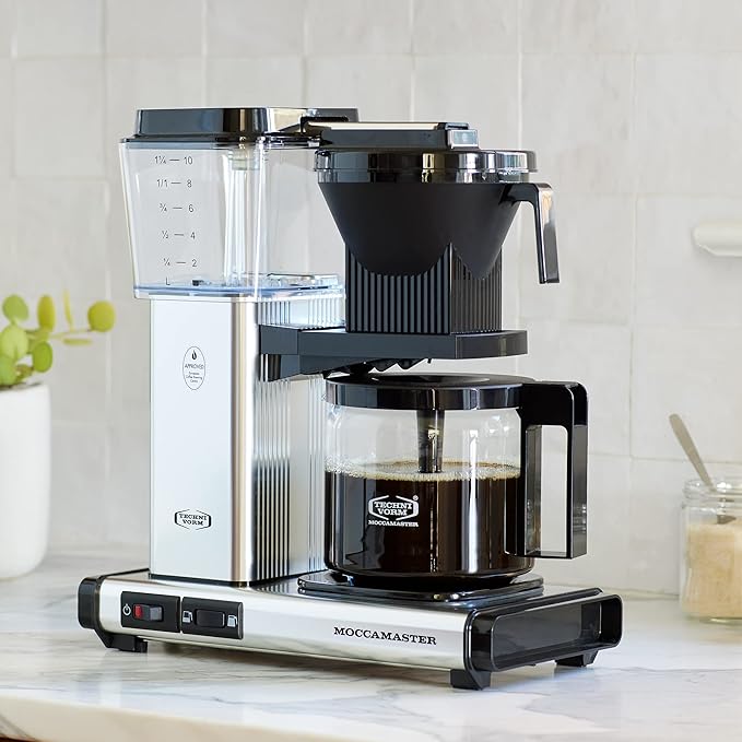 Technivorm Moccamaster 53942 KBGV 10-Cup Coffee Maker Yellow Pepper, 40 Ounce, 1.25l