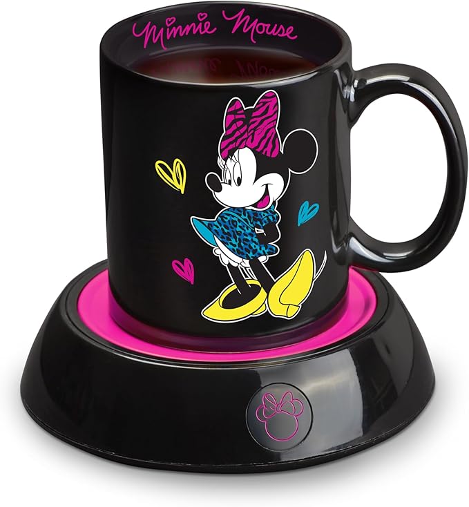 Disney DMG-18 Minnie Mouse Mug Warmer, Black/Pink