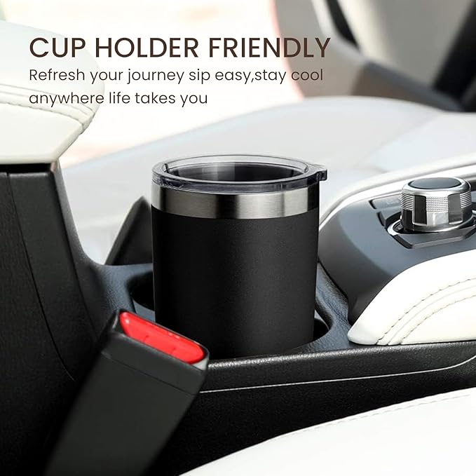 MEWAY 20oz Tumbler 8 Pack Double Wall Vacuum Insulated Travel Mug Bulk, Stainless Steel Tumblers with Lid and Straw, Durable Powder Coated Coffee Cups for Cold & Hot Drinks (Navy, 8)