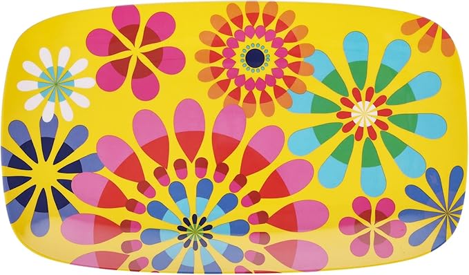 French Bull 13" Rectangular Platter - Melamine Platters and Serving Ware - Plate, Dish, Serving, Collection - Festival