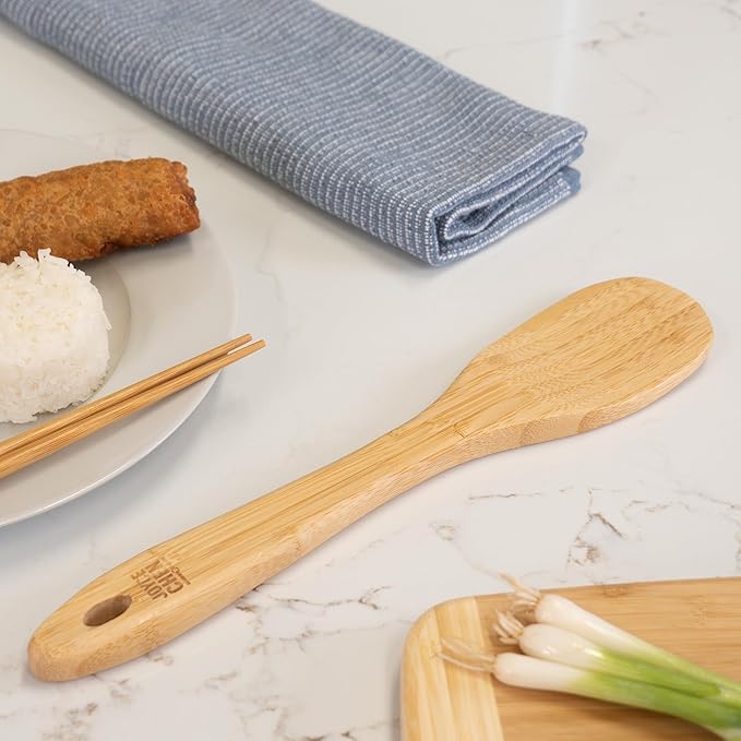 Joyce Chen All-Purpose Burnished Bamboo Spatula, 13-Inch