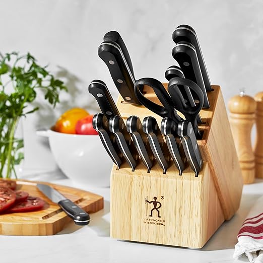 HENCKELS Solution 15-pc Knife Block Set - Natural