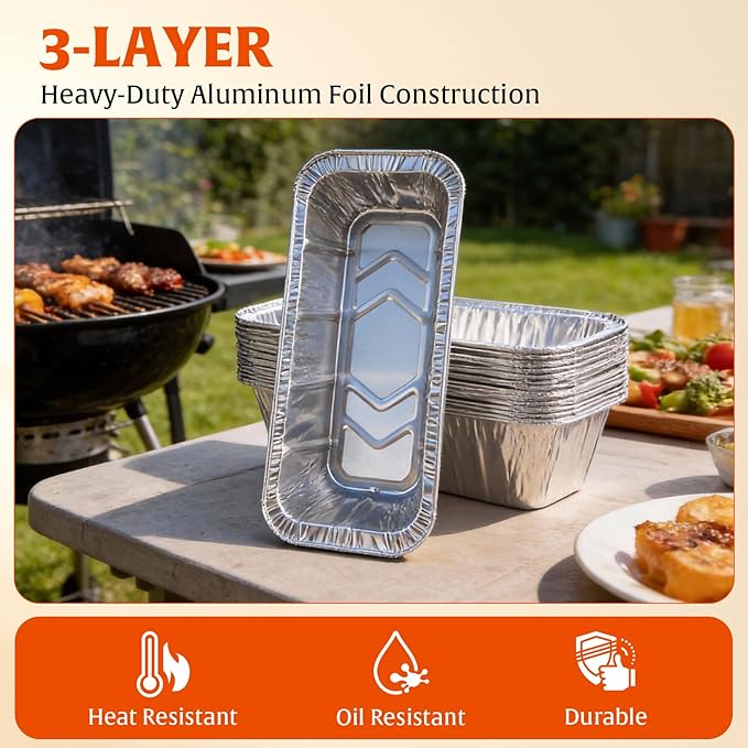 Grease Cup Liners Compatible with Blackstone Griddle - Griddle Accessories, Disposable Grill Tray, Aluminum Foil Drip Pan Grease Catcher Cup Liner for 17, 22, 28, 36 Inch (100 Pack)