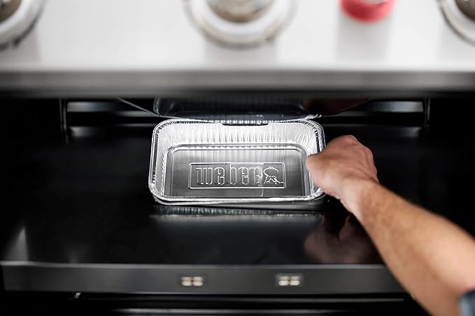 Weber Aluminum Drip Pans,Compatible Gas Grills,Small (Pack of 10)