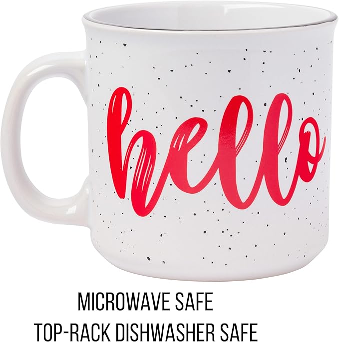 Silver Buffalo Sanrio Hello Kitty Ceramic Camper Mug, 20 Ounces