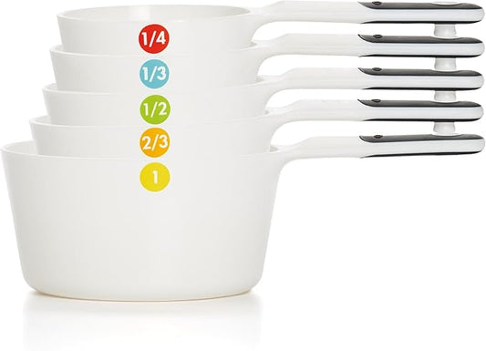 OXO Good Grips 6-Piece Plastic Measuring Cups- White