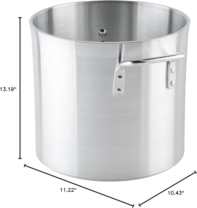 Winco 6.0mm Aluminum Stock Pot, 12-Quart