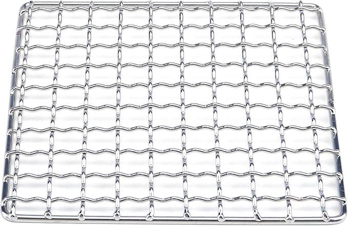 Cooling Rack Stainless Steel Metal Wire Rack Barbecue Carbon Baking Net Grill Square Cooling Rack 130×130mm/5.12×5.12in, Square