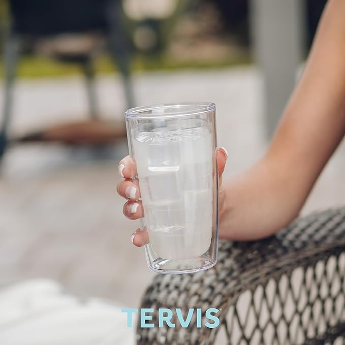 Tervis Turtle Pattern Made in USA Double Walled Insulated Tumbler Cup Keeps Drinks Cold & Hot, 16oz, Classic