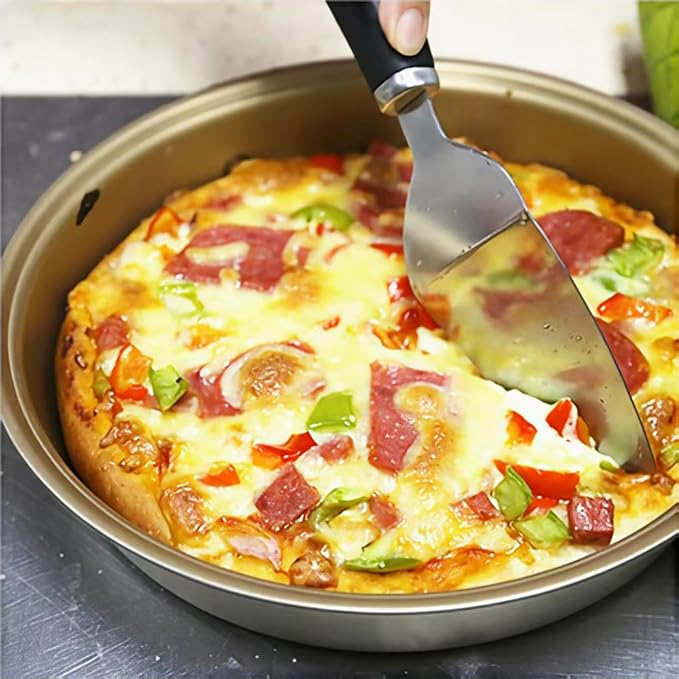 Pizza cutter, pizza cutter wheel, pizza cutter rocker blade, clean and crisp sliced pizza, and other food that needs to be cut Pizza knife with pizza spatula