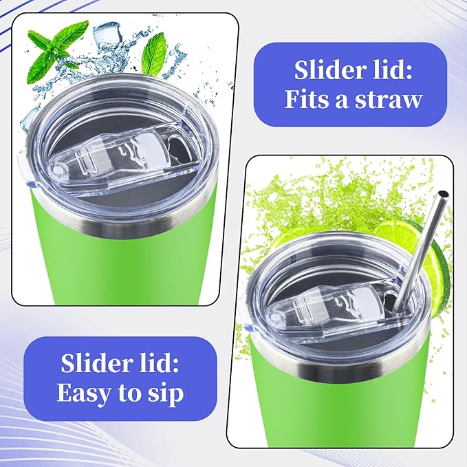 40 oz Tumbler with Lids and Straws Double Wall Vacuum Insulated Tumbler Cup,Stainless Steel Leak-proof Thermal Tumbler Powder Coated Travel Coffee Mug for Cold and Hot Drinks,Avocado Green