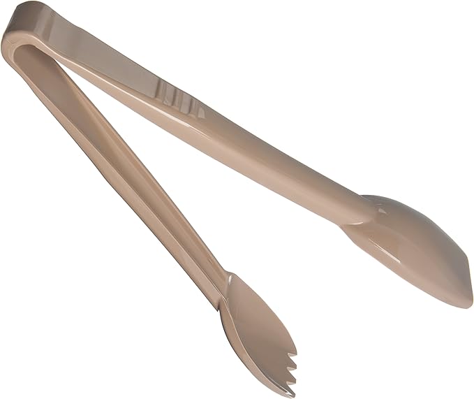 Carlisle FoodService Products 460906 Carly Salad Tong, 9" Salad Tong, Beige, 1 Pack