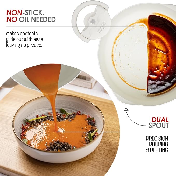 Eatex Pasta Pot with Strainer Lid - 5 Quart Multipurpose Stock Simmer Spaghetti with Strainer - Twist & Lock Handles, Nonstick Ceramic Stainless Steel Tempered Glass Cream