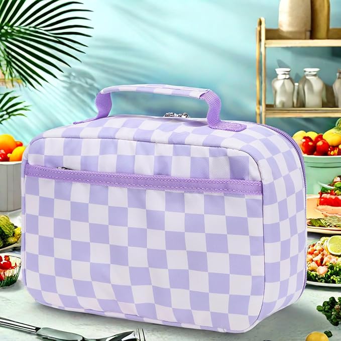 LEDAOU Lunch Bag Kids Insulated Lunch Box Girls Boys Insulated Reusable Lunch Bag for School Picnic Hiking Work