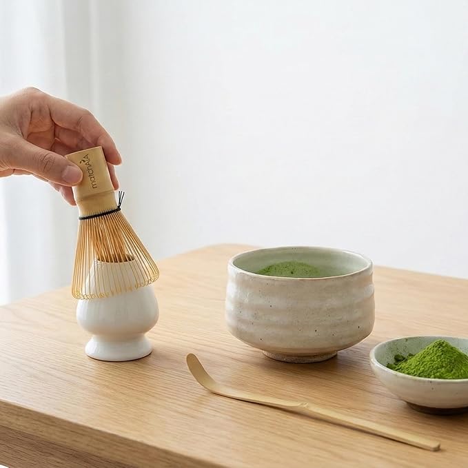 Premium Bamboo Matcha Whisk (Chasen) - Handcrafted Traditional 100-Prong Japanese Tea Whisk for Ceremonial Matcha & Modern Lattes