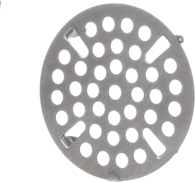 OCS Parts Set of 3 Commercial Kitchen Sink Flat Strainers | Universal Fit 3-Inch Stainless Steel Strainer | Fits Most 3 Tier Compartment Sinks (3-Pack)