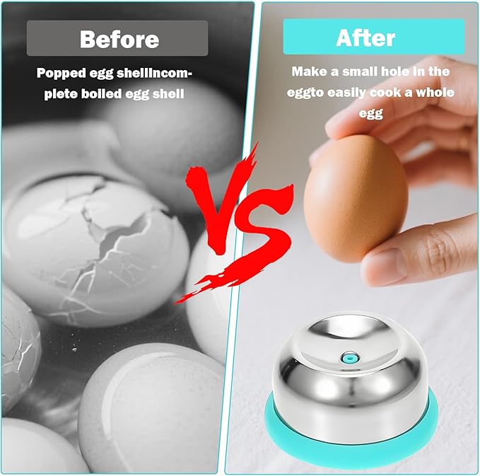 2 Pcs Egg Piercer For Raw Eggs,Stainless Steel Egg Poker For Hard Boiled Eggs,Egg Piercer,Anti-Burst