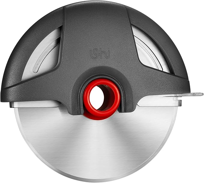 Pizza Cutter Wheel, 4.3" Large 304(18/8) Stainless Steel Blade, Reinforced Durable Pizza Slicer, Fully Detachable & Dishwasher Safe with Safety Protective Cover