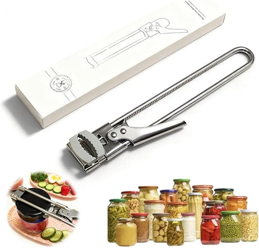 Adjustable Stainless Steel Jar Opener, 2026 New Jar Openers for Seniors, EasyGrip Adjustable HighLeverage stainlesssteel (1PCS)