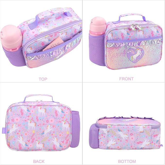 RHCPFOVR Kids Lunch Bag - Insulated Lunch Box for Boys Girls,Washable Lunch Bag and Reusable Toddler Leak-proof Lunchbox for School and Daycare