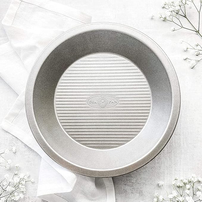 USA Pan Bakeware Aluminized Steel Pie Pan, 9-Inch