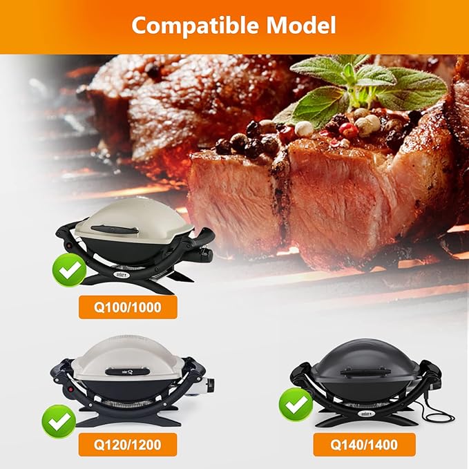 Hisencn 80346 Catch Pan Holder for Weber Q100 Q1000 Q120 Q1200 Q140 Series Gas Grill, Collection Pan with 15 Pack Aluminum Foil Drip Pan Grease Tray Liner Replacement for Weber Part 41887