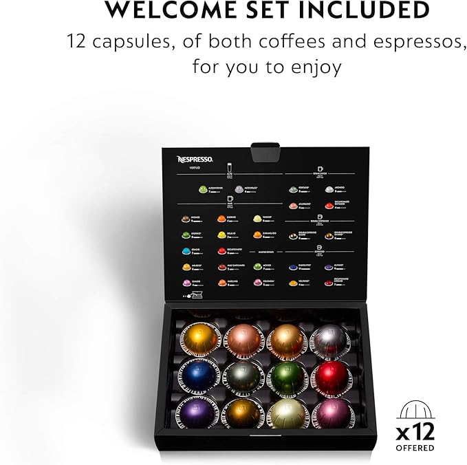 Nespresso Vertuo Coffee and Espresso Machine by De'Longhi,54 oz, Titan,Gray