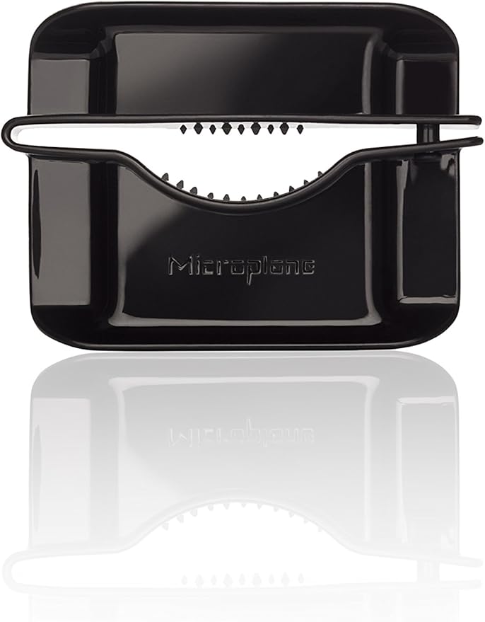 Microplane Adjustable Mandoline Slicer with V-Blade and Julienne Stainless Steel Blades, Handheld Mandoline for Potatoes, Carrots and Other Vegetables