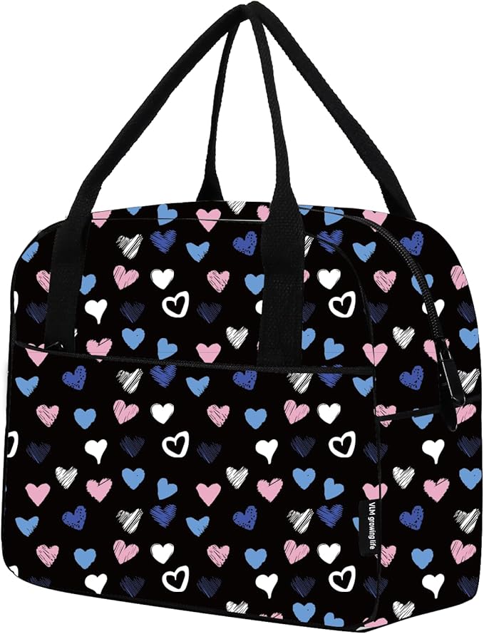 VLM Lunch Bag,Lunch Box for Women Men,Reusable Insulated Lunch Tote,Small Leakproof Cute Lunch Cooler with High Capacity for Work,Picnic,Campin