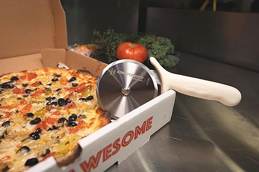 Dexter-Russell 4" Pizza Cutter, P177A-4PCP | SANI-SAFE Series, Stainless Steel Blade with Slip-Resistant Polypropylene Handle | Heavy-Duty Rotary Cutter for Pizza, Pastry & More | Made in USA