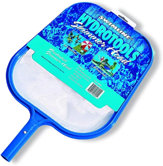 SWIMLINE HYDROTOOLS 8005 Introductory Residential Leaf Skimmer Net Head Cleaner | For Swimming Pool Spa Fountain Pond Hot Tub | Leaves Bugs Debris Fine Cleaning Maintenance | Heavy Duty Extra Large