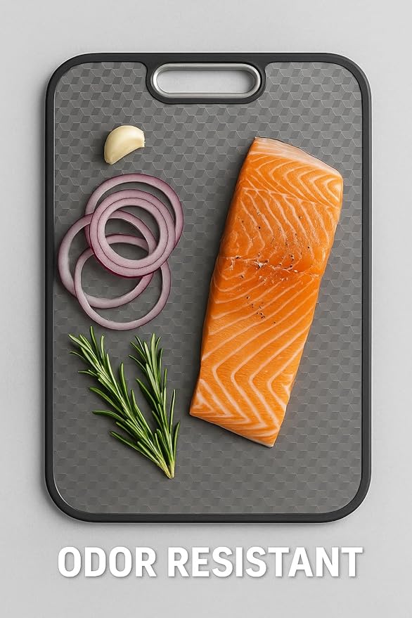 Titanium Cutting Board for Kitchen, Cutting Board Double Sided Food Grade, Pure Titanium and Wheat Straw PP, Scratch Resistant, Non Toxic Chopping Board, Dishwasher Safe, Easy to Clean Large Size