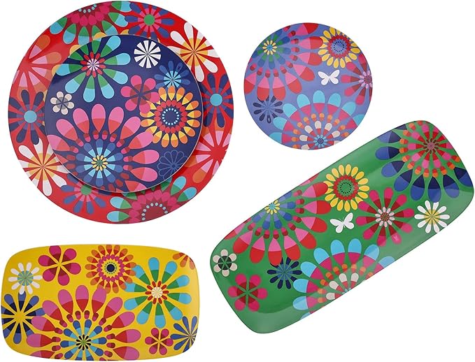 French Bull 15" Round Platter - Melamine Platters and Serving Ware - Plate, Dish, Serving, Collection - Festival