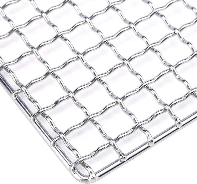 Cooling Rack Stainless Steel Metal Wire Rack Barbecue Carbon Baking Net Grill Square Cooling Rack 130×130mm/5.12×5.12in, Square