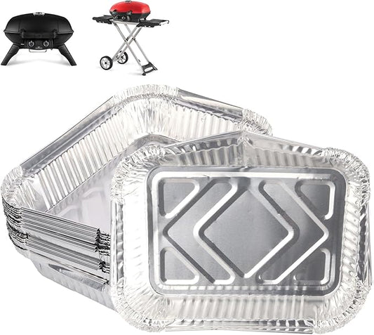 62006 Drip Pan Liners for Napoleon TravelQ 285 Series Gas Grill TQ285X, TQ PRO285, TQ285-BL-1, TQ PRO285X, PRO285-BK, TQ285X-RD-1-A, TQ240-BL, TQ240,Aluminum Grill Pans for Napoleon Accessories, 20PCS