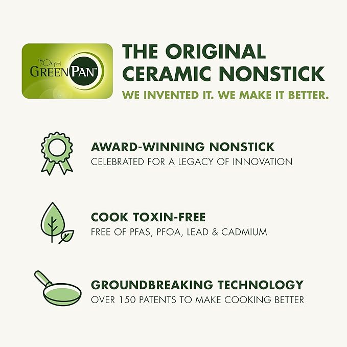 GreenPan Silicone Sauté Spoon, Mixing Stirring Serving, Cooking Kitchen Utensil, Flexible Rubber Nonstick Cookware, Rigid Steel Core, Heat-Resistant, Anti-Slip Handle, BPA-Free, Dishwasher Safe, Taupe