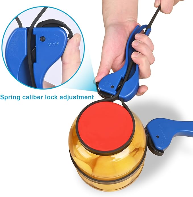 Double-Handle Jar Opener, Manual Jar Openers for Seniors, Gifts for Weak Hands with Arthritis, Patent | Unique Kitchen Gadgets Please note the opening direction indicator on the handle