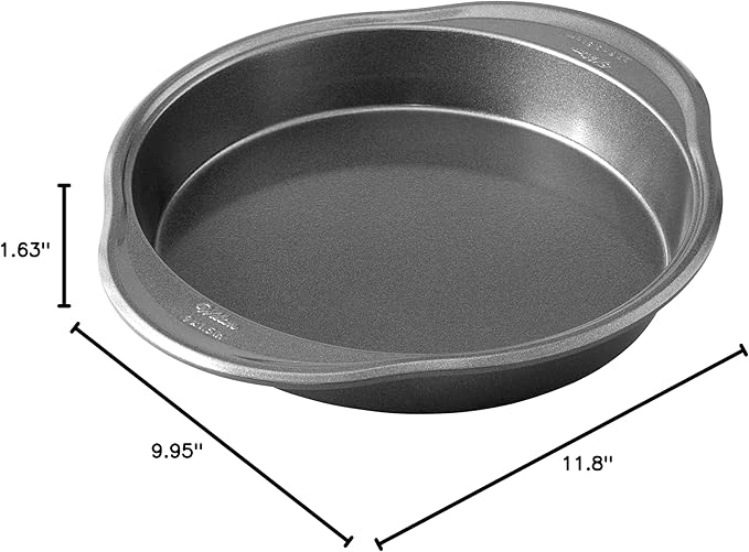 Wilton Platinum Non-Stick 9 Inch Round Cake Pan, Cold-Rolled Steel Bakeware, Made without PFAS, Packaging May Vary