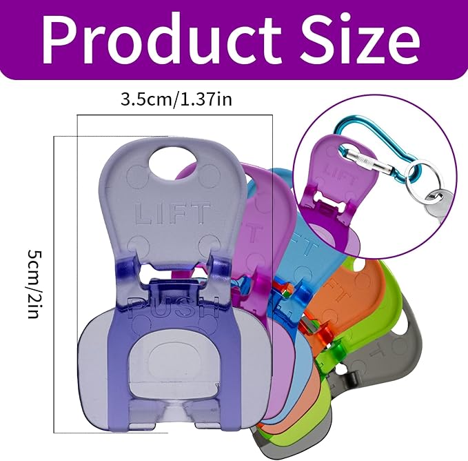 6Pcs Soda Can Opener and Drink Protector Set, Colorful Pop Can Opener Tool for Party Supplies, BBQ, Travel(Transparent)