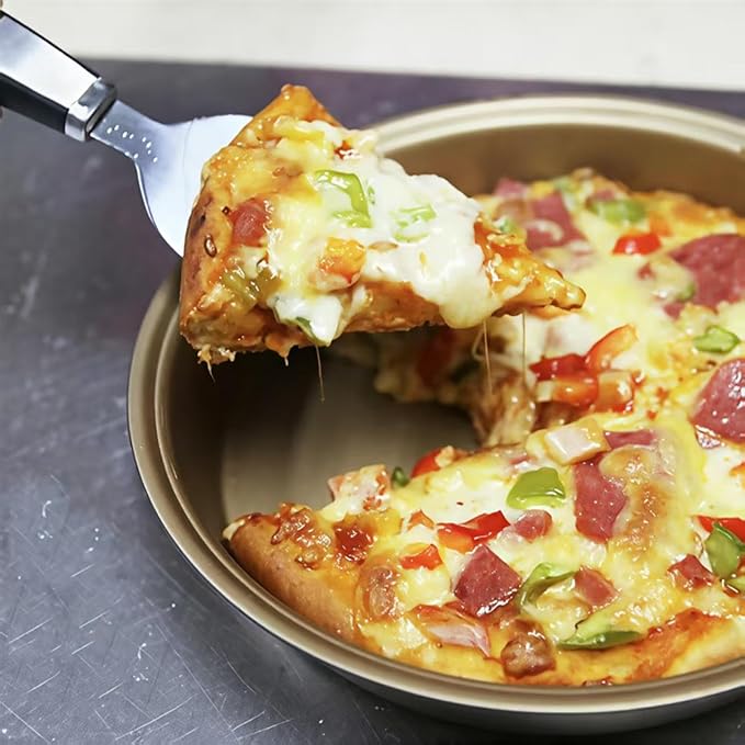 Pizza cutter, pizza cutter wheel, pizza cutter rocker blade, clean and crisp sliced pizza, and other food that needs to be cut Pizza knife with pizza spatula
