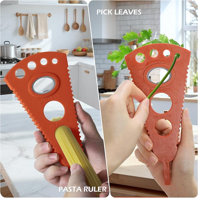 Jar Opener for Weak Hands & Seniors, Multi-Functional Bottle Opener Tool for Lids, Tabs, Caps, Pull Rings, 5-in-1 Can Opener Dark Red