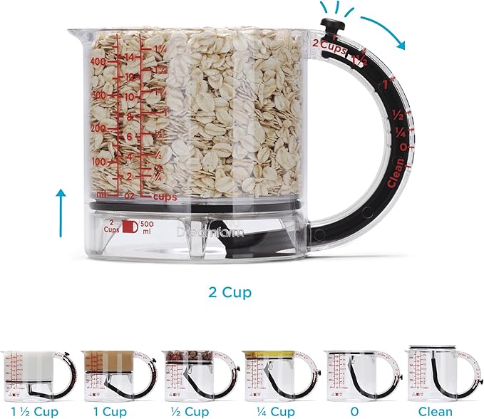 Dreamfarm Big Upcup, 5-in-1 Adjustable Measuring Cup