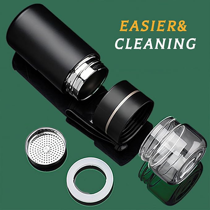 Glass Teapot With Infuser, Travel Tea Mug, Portable Loose Tea Infuser, Tea Cup With Infuser And Lid, Tea Mug With Infuser For Outdoor tea tumbler at Home