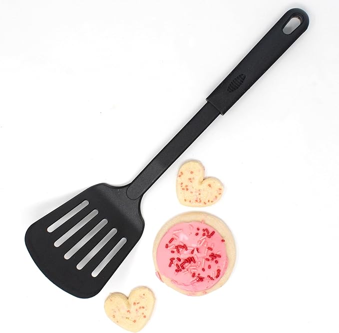 Norpro Nylon Nonstick 13-Inch Slotted Spatula, Black